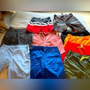NEW!! 11 PAIRS OF BRAND NEW Swimming Shorts, V Workout Shorts & Golf Shorts!!